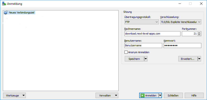 WinSCP_Anmeldung